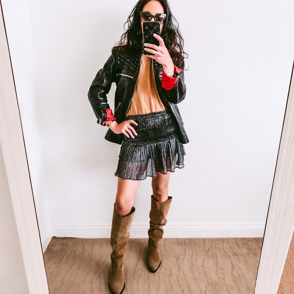 NWT Zara Metallic Skirt